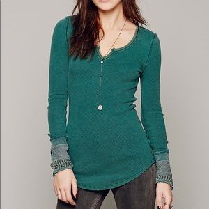 Free People Kyoto Cuff Green Thermal